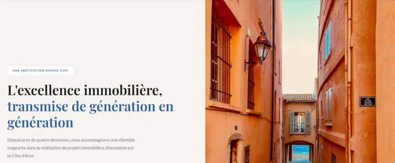 Création site internet agence immobilière Var 83 — villas et appartements de prestige