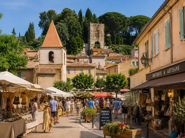 Village de Cogolin — ruelles et artisanat, Golfe de Saint-Tropez