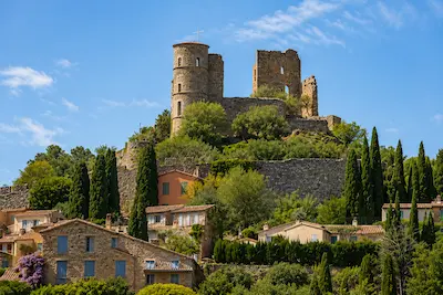 Ruelles médiévales de Grimaud — village provençal, Var 83