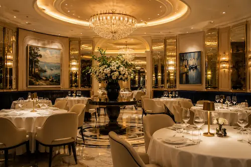 Salle restaurant design haut de gamme Saint-Tropez