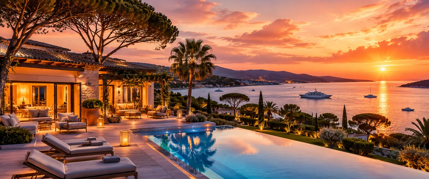 Villa de prestige Golfe de Saint-Tropez — site internet agence immobilière luxe