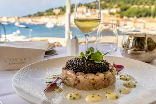 Plat gastronomique restaurant Saint-Tropez