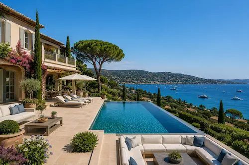 Propriété vue mer Golfe Saint-Tropez immobilier luxe