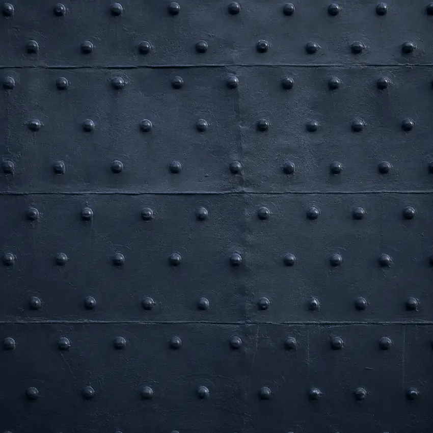 Tôle d'acier rivetée de coque, texture industrielle — Toulon, Var 83