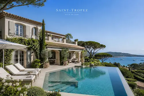 Villa de prestige Saint-Tropez création site internet agence immobilière